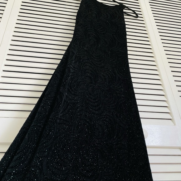 Cache Gorgeous Embellished Sleeveless Black Gown Maxi Dress Size L - Picture 4 of 10